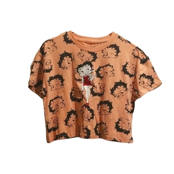 COPY - Rue21 Betty Boop Orange Crop Top NEW WT - Picture 1 of 7